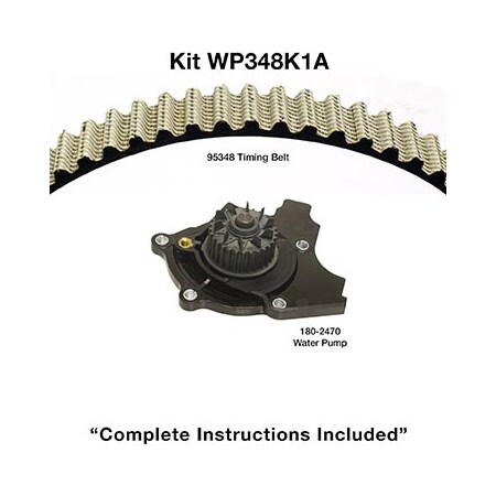 Dayco 13-15 Audi A4 Allroad L4 2.0L Water Pump Kit, Wp348K1A WP348K1A